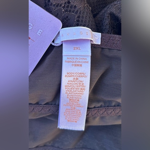 Savage X Fenty Honey Cocoa Lace‎ Longline Bralette Top Size 2XL - Picture 8 of 9